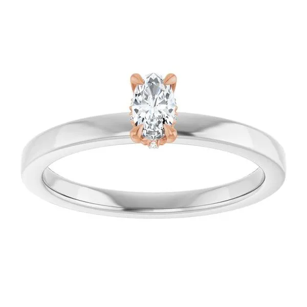 Claw-Prong Hidden Halo-Style Engagement Ring Image 3 Arezzo Jewelers Elmwood Park, IL