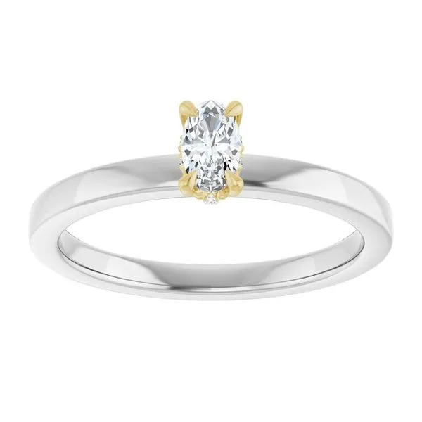Claw-Prong Hidden Halo-Style Engagement Ring Image 3 Northwood Jewelers Northwood, OH