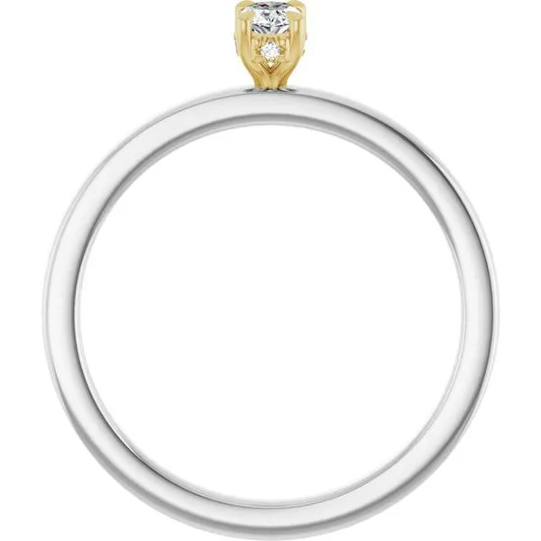 Claw-Prong Hidden Halo-Style Engagement Ring Image 2 JF Jones Jewelers Rochester, NY