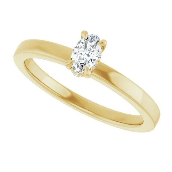 Claw-Prong Hidden Halo-Style Engagement Ring Image 5 Clater Jewelers Louisville, KY