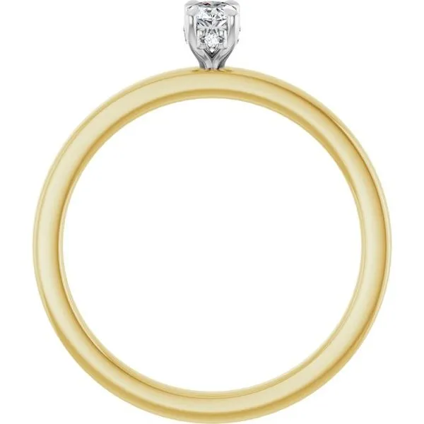 Claw-Prong Hidden Halo-Style Engagement Ring Image 2 Michael Szwed Jewelers Longmeadow, MA