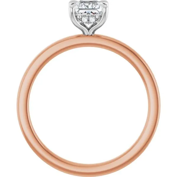 Claw-Prong Hidden Halo-Style Engagement Ring Image 2 JF Jones Jewelers Rochester, NY