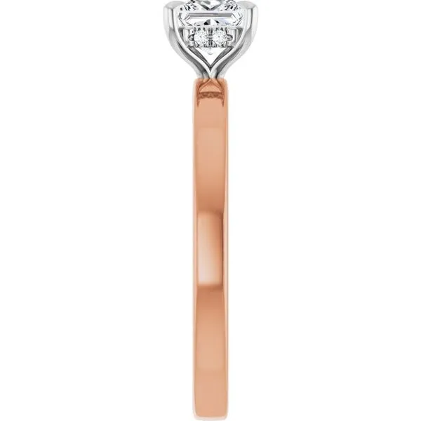 Claw-Prong Hidden Halo-Style Engagement Ring Image 4 Clater Jewelers Louisville, KY