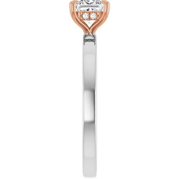 Claw-Prong Hidden Halo-Style Engagement Ring Image 4 Mark Jewellers La Crosse, WI