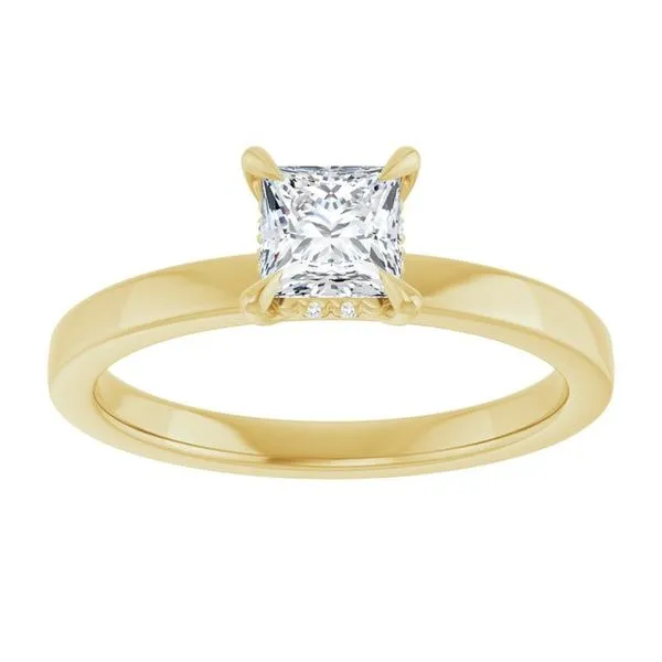 Claw-Prong Hidden Halo-Style Engagement Ring Image 3 Raleigh Diamond Fine Jewelry Raleigh, NC