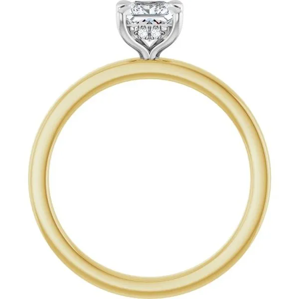 Claw-Prong Hidden Halo-Style Engagement Ring Image 2 JF Jones Jewelers Rochester, NY