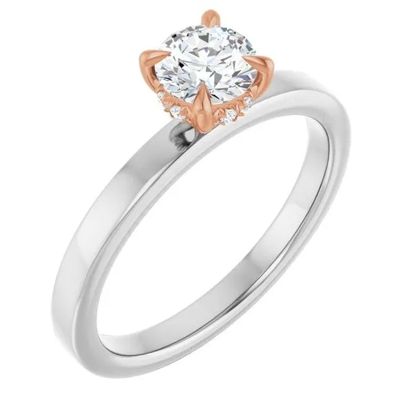 Claw-Prong Hidden Halo-Style Engagement Ring Raleigh Diamond Fine Jewelry Raleigh, NC
