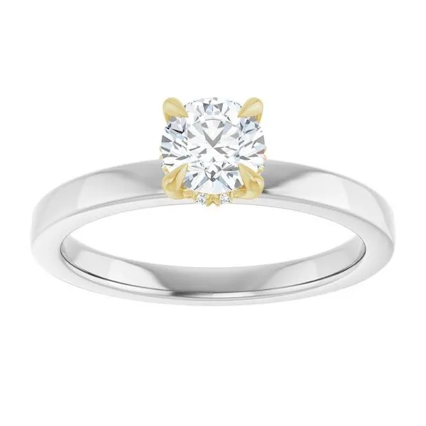 Claw-Prong Hidden Halo-Style Engagement Ring Image 3 Raleigh Diamond Fine Jewelry Raleigh, NC