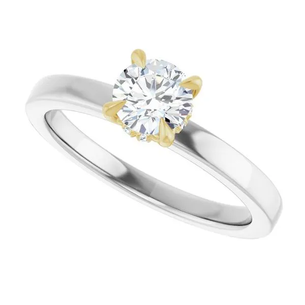 Claw-Prong Hidden Halo-Style Engagement Ring Image 5 Paul James Jewelers Angels Camp, CA