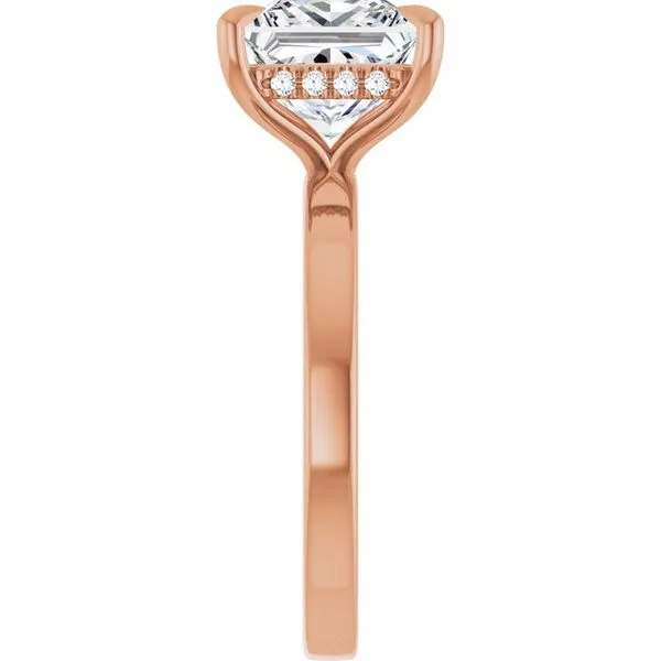 Claw-Prong Hidden Halo-Style Engagement Ring Image 4 Futer Bros Jewelers York, PA