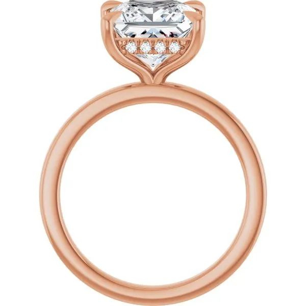 Claw-Prong Hidden Halo-Style Engagement Ring Image 2 Futer Bros Jewelers York, PA