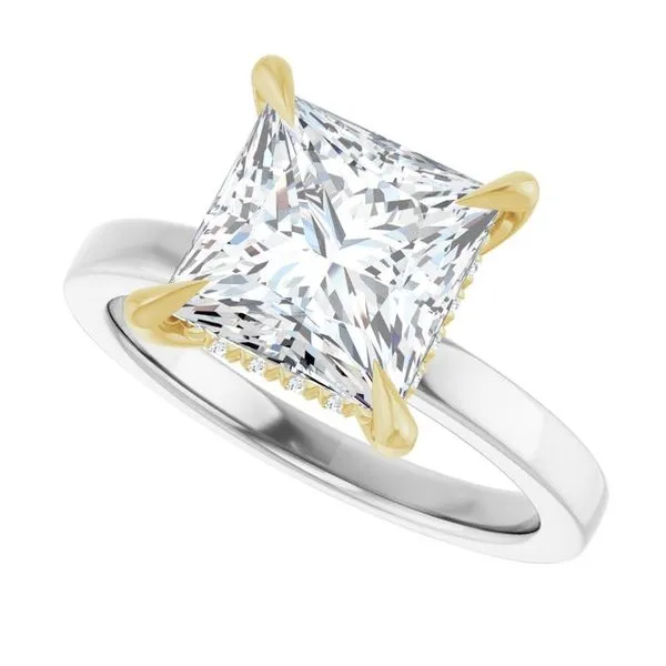 Claw-Prong Hidden Halo-Style Engagement Ring Image 5 J. Thomas Jewelers Rochester Hills, MI