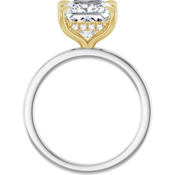 Claw-Prong Hidden Halo-Style Engagement Ring Image 2 Mark Jewellers La Crosse, WI