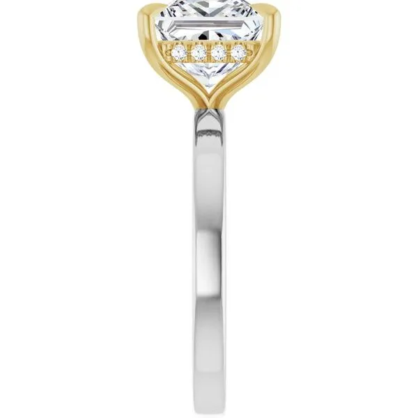 Claw-Prong Hidden Halo-Style Engagement Ring Image 4 Jimmy Smith Jewelers Decatur, AL