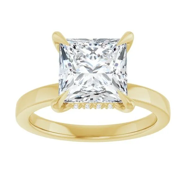 Claw-Prong Hidden Halo-Style Engagement Ring Image 3 Raleigh Diamond Fine Jewelry Raleigh, NC