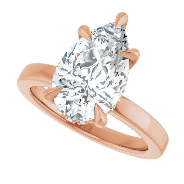 Claw-Prong Hidden Halo-Style Engagement Ring Image 5 Raleigh Diamond Fine Jewelry Raleigh, NC