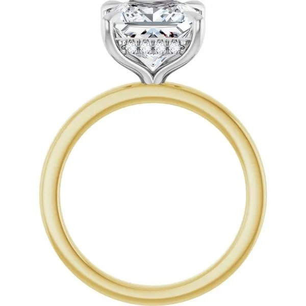 Claw-Prong Hidden Halo-Style Engagement Ring Image 2 J. Thomas Jewelers Rochester Hills, MI