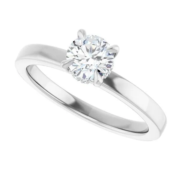 Claw-Prong Hidden Halo-Style Engagement Ring Image 5 Shipley's Fine Jewelry Hampstead, MD