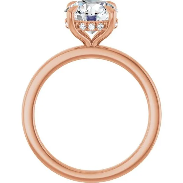 Claw-Prong Hidden Halo-Style Engagement Ring Image 2 Mark Jewellers La Crosse, WI