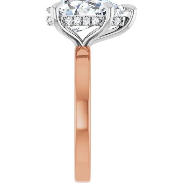 Claw-Prong Hidden Halo-Style Engagement Ring Image 4 Natale Jewelers Sewell, NJ