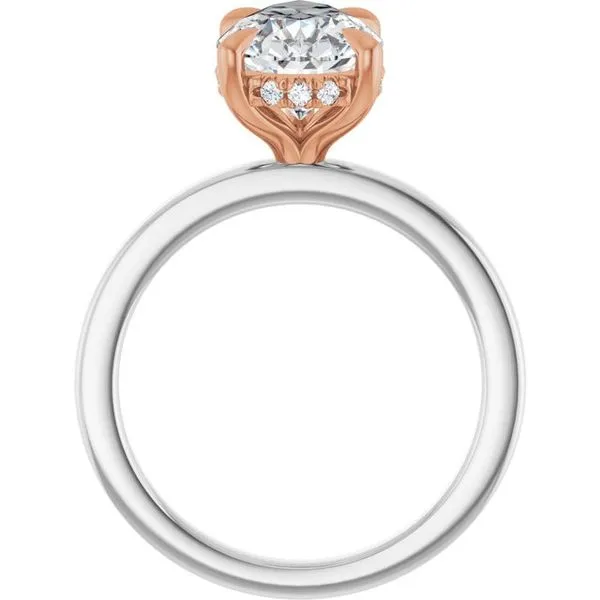 Claw-Prong Hidden Halo-Style Engagement Ring Image 2 Raleigh Diamond Fine Jewelry Raleigh, NC