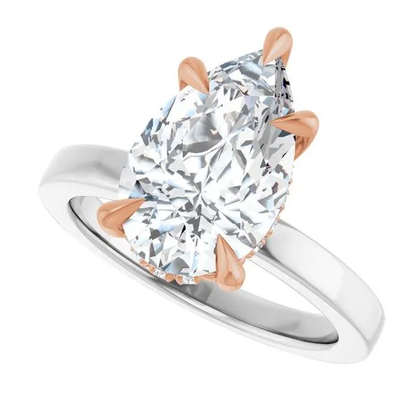 Claw-Prong Hidden Halo-Style Engagement Ring Image 5 Jimmy Smith Jewelers Decatur, AL