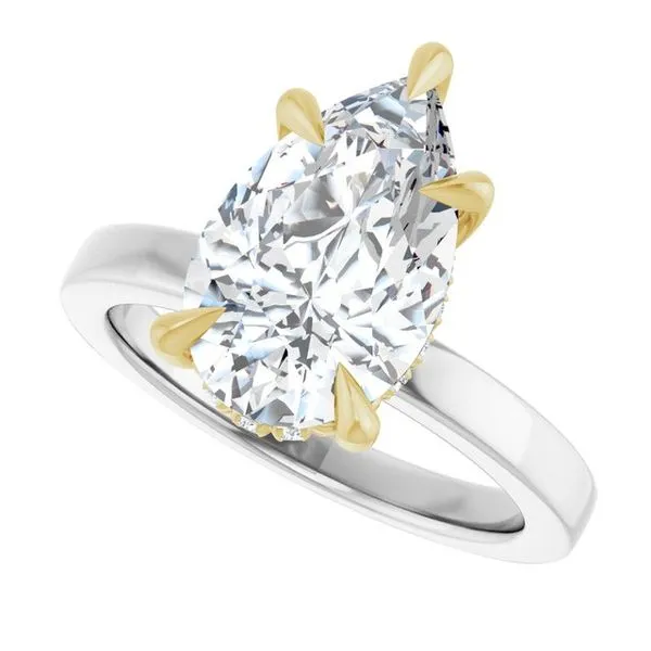 Claw-Prong Hidden Halo-Style Engagement Ring Image 5 Arezzo Jewelers Elmwood Park, IL