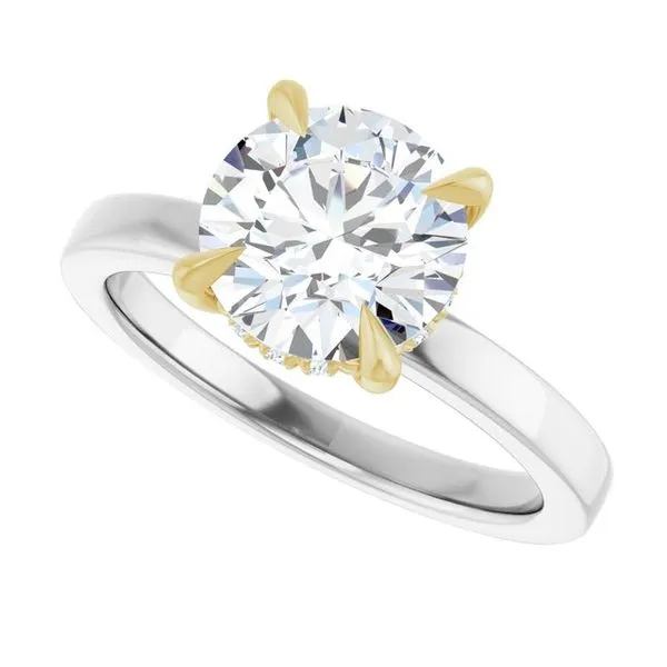 Claw-Prong Hidden Halo-Style Engagement Ring Image 5 Futer Bros Jewelers York, PA