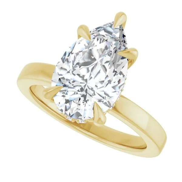 Claw-Prong Hidden Halo-Style Engagement Ring Image 5 Shipley's Fine Jewelry Hampstead, MD