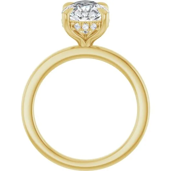 Claw-Prong Hidden Halo-Style Engagement Ring Image 2 The Jewelry Source El Segundo, CA