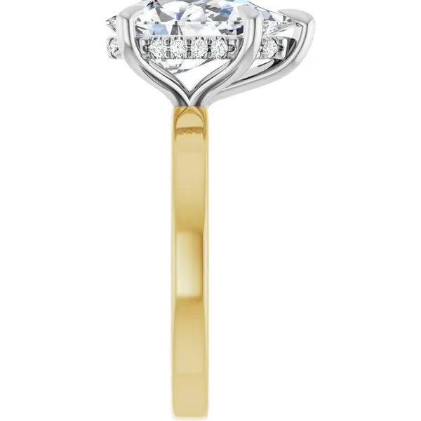 Claw-Prong Hidden Halo-Style Engagement Ring Image 4 Shipley's Fine Jewelry Hampstead, MD