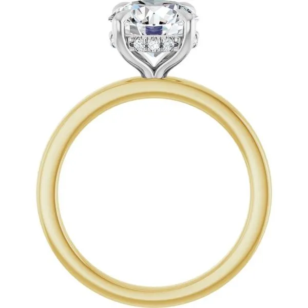 Claw-Prong Hidden Halo-Style Engagement Ring Image 2 Jimmy Smith Jewelers Decatur, AL