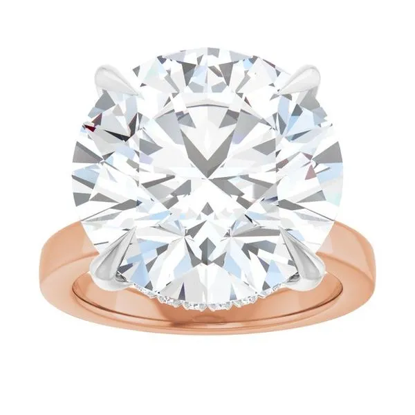 Claw-Prong Hidden Halo-Style Engagement Ring Image 3 Futer Bros Jewelers York, PA