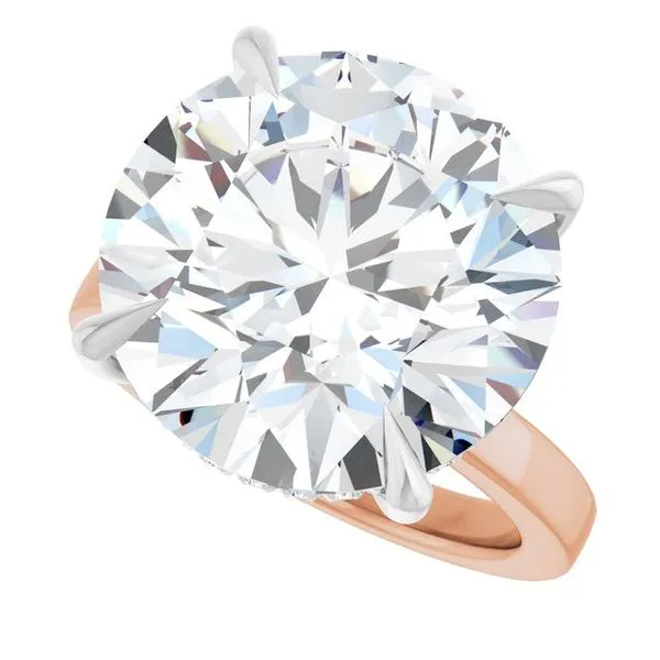 Claw-Prong Hidden Halo-Style Engagement Ring Image 5 Shipley's Fine Jewelry Hampstead, MD