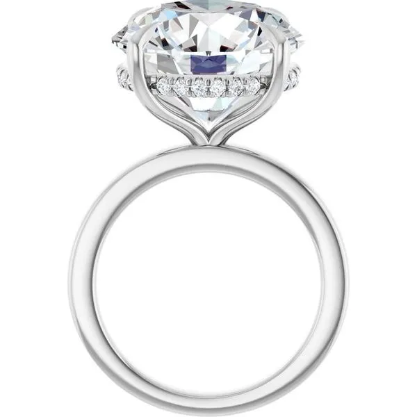 Claw-Prong Hidden Halo-Style Engagement Ring Image 2 Shipley's Fine Jewelry Hampstead, MD