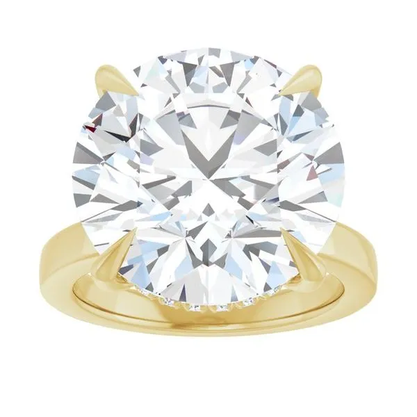 Claw-Prong Hidden Halo-Style Engagement Ring Image 3 Morin Jewelers Southbridge, MA