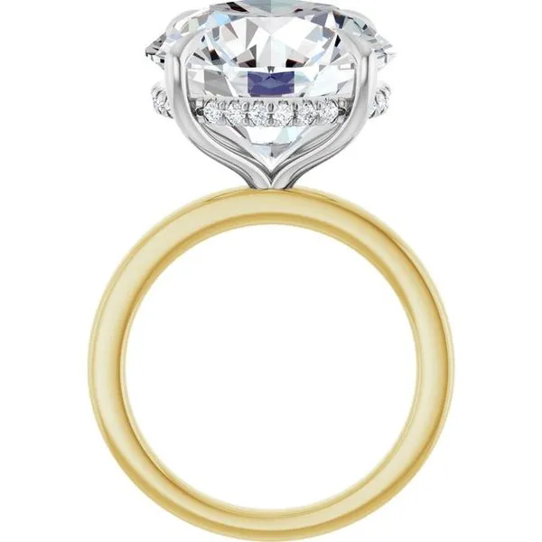 Claw-Prong Hidden Halo-Style Engagement Ring Image 2 Clater Jewelers Louisville, KY