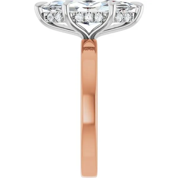 Claw-Prong Hidden Halo-Style Engagement Ring Image 4 Morin Jewelers Southbridge, MA