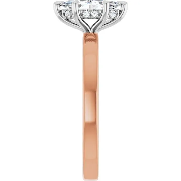 Claw-Prong Hidden Halo-Style Engagement Ring Image 4 Futer Bros Jewelers York, PA