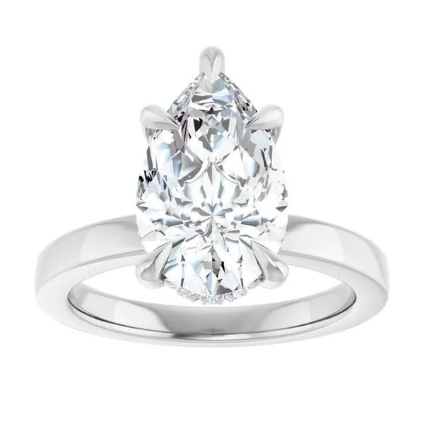 Claw-Prong Hidden Halo-Style Engagement Ring Image 3 Shipley's Fine Jewelry Hampstead, MD