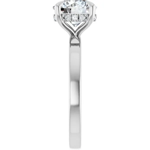 Claw-Prong Hidden Halo-Style Engagement Ring Image 4 Clater Jewelers Louisville, KY