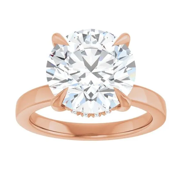 Claw-Prong Hidden Halo-Style Engagement Ring Image 3 Clater Jewelers Louisville, KY