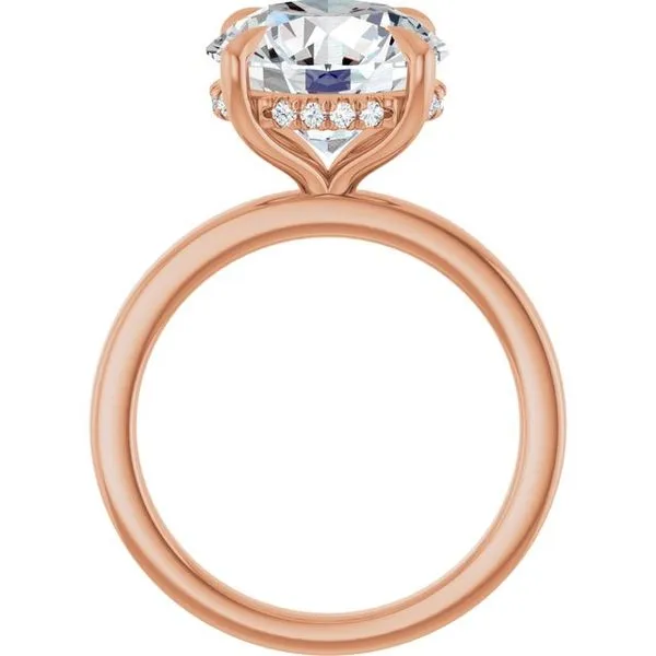 Claw-Prong Hidden Halo-Style Engagement Ring Image 2 Mark Jewellers La Crosse, WI