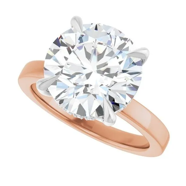 Claw-Prong Hidden Halo-Style Engagement Ring Image 5 Futer Bros Jewelers York, PA