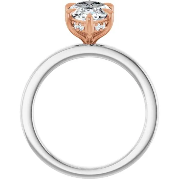 Claw-Prong Hidden Halo-Style Engagement Ring Image 2 Clater Jewelers Louisville, KY