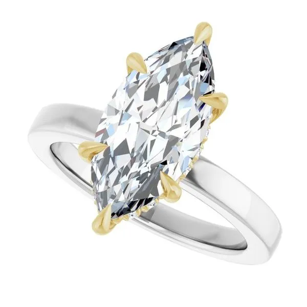 Claw-Prong Hidden Halo-Style Engagement Ring Image 5 Raleigh Diamond Fine Jewelry Raleigh, NC