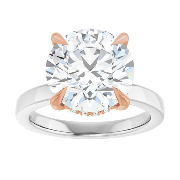 Claw-Prong Hidden Halo-Style Engagement Ring Image 3 Raleigh Diamond Fine Jewelry Raleigh, NC