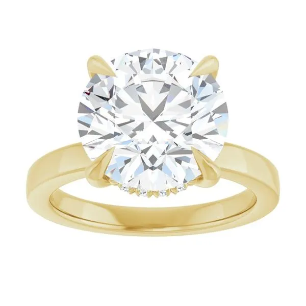 Claw-Prong Hidden Halo-Style Engagement Ring Image 3 Mark Jewellers La Crosse, WI