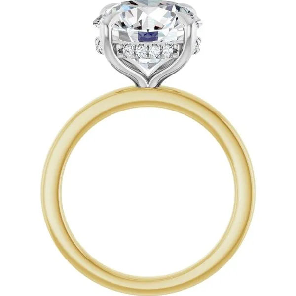 Claw-Prong Hidden Halo-Style Engagement Ring Image 2 Clater Jewelers Louisville, KY
