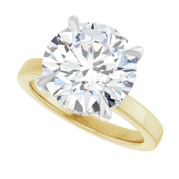 Claw-Prong Hidden Halo-Style Engagement Ring Image 5 Futer Bros Jewelers York, PA